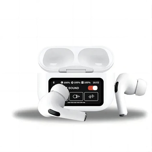 A9 Pro Smart In-Ear Earphone With ENC Function BT 5.4 Wireless Full Color Touch Screen Stereo Sound Sport Earbuds Headphone
